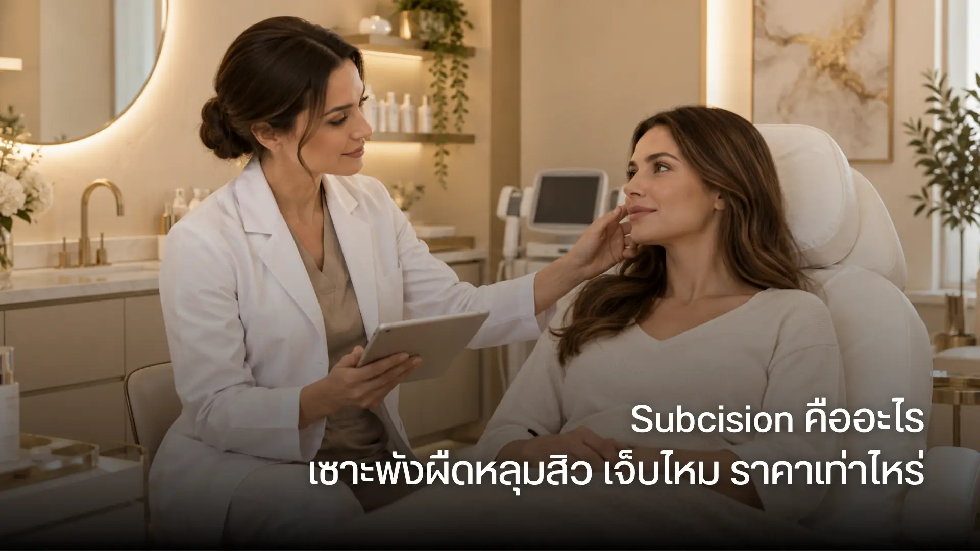 Subcision คืออะไร เซาะพังผืดหลุมสิว เจ็บไหม ราคาเท่าไหร่